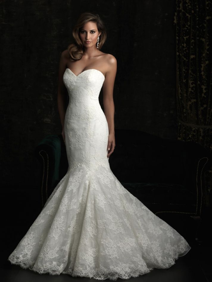 hourglass wedding dress
