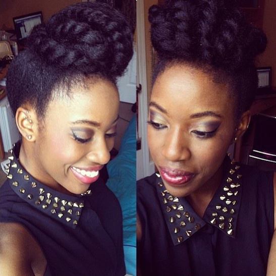 Top-Bun-with-a-Twist-on-Natural-Hair