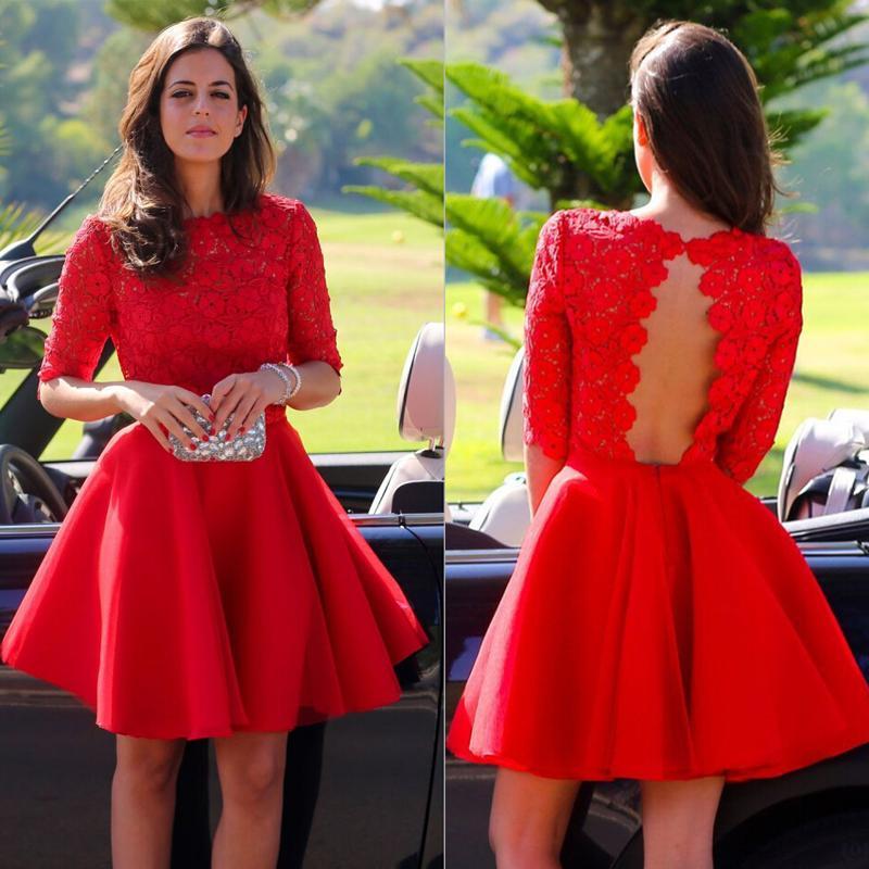 2015-custom-short-red-graduation-dresses