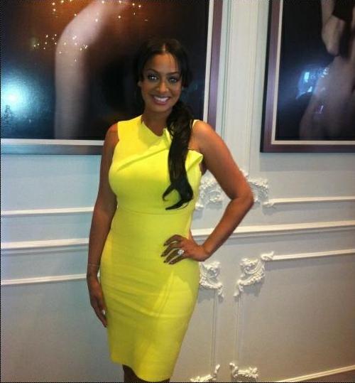 LaLa-Anthony-Pale-Yellow-Birthday-Dress-at-X-Rated-Fusion-Brunch